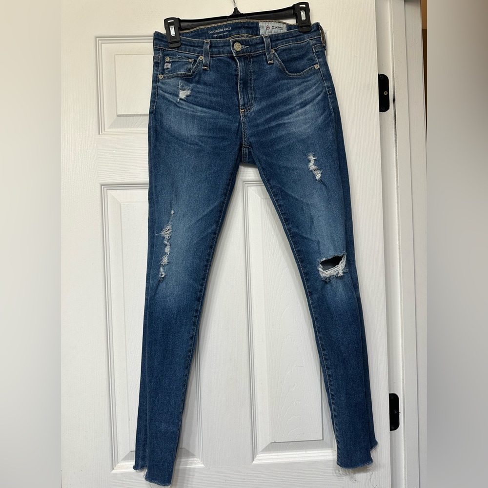 AG Adriano Goldschmied The Legging Ankle Super Skinny Jeans Denim Women’s Sz 27R